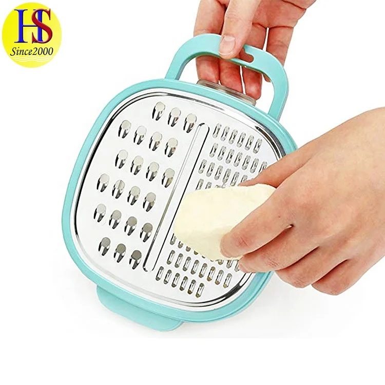 Food Grade Multifunction Stainless Steel 3 In 1 Lemon Zester Cheese Julienne Vegetable Grater