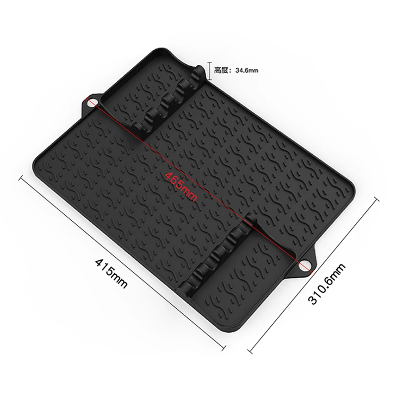 Multi Function Silicone Griddle Tools Mat BPA free Silicone Spatula Utensils Mat Non-Stick Blackstone BBQ Griddle Grill Mat