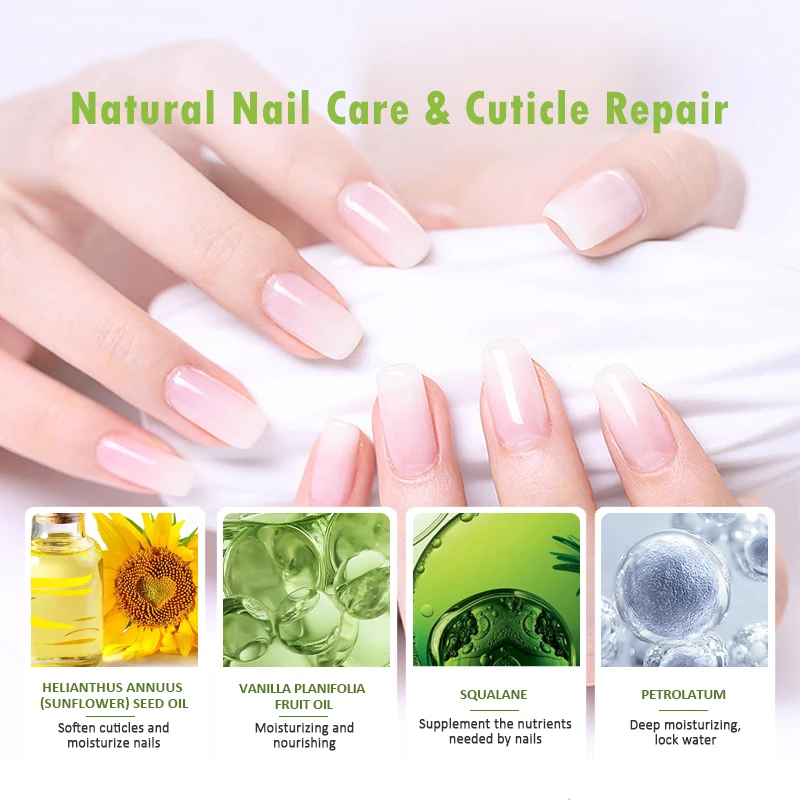Nail Cuticle Protector Professional Manicure & Pedicure Set Accessory Cuticle & Nail Strengthener Contains Vitamin E