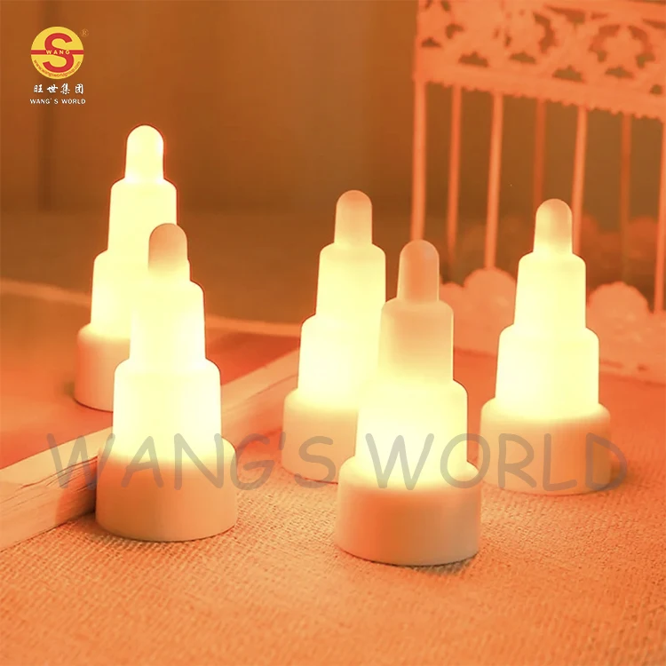 New color wireless charging led electronic candle lights seal button battery candle lights festive atmosphere decorative lights