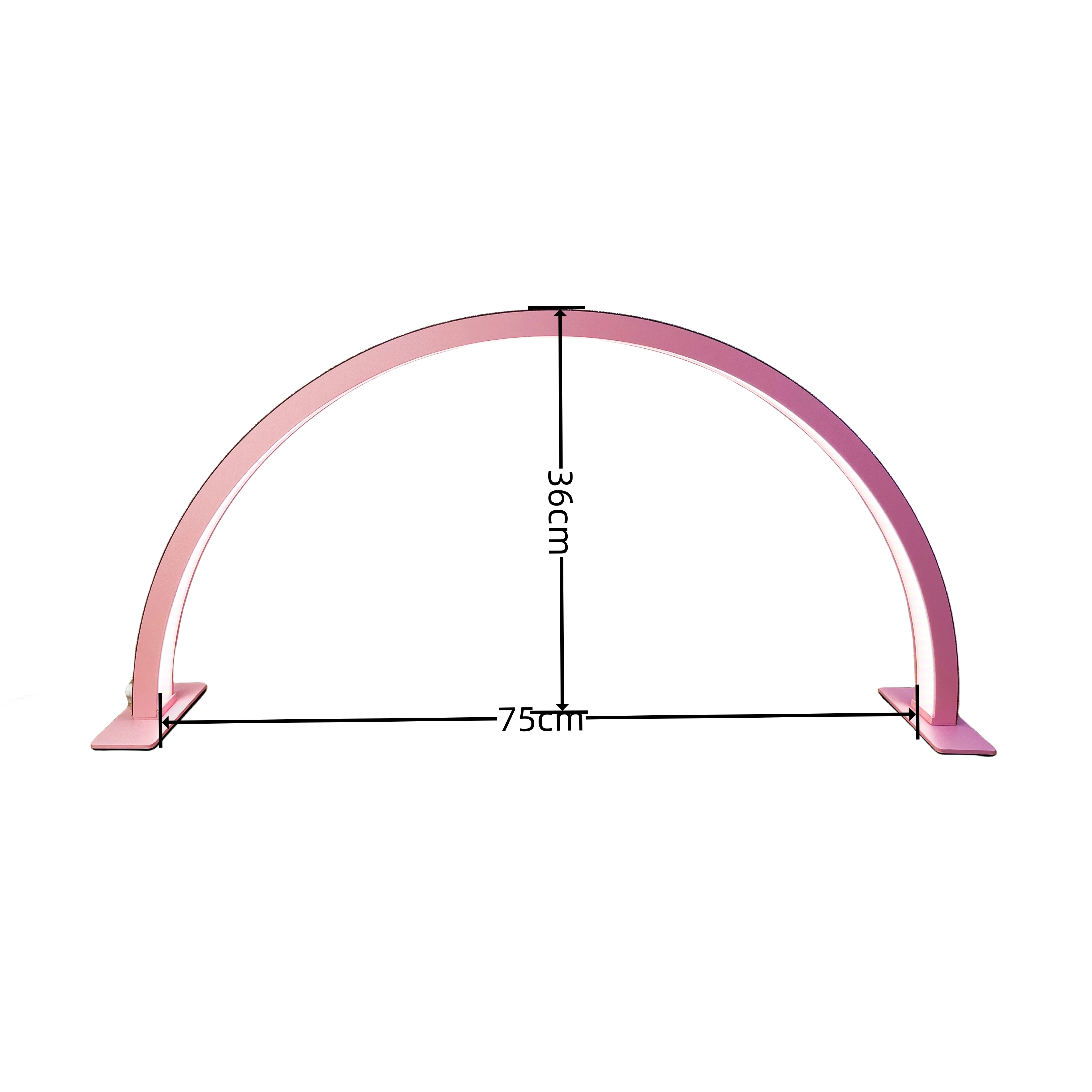 Wholesale Beauty Salon Work Lighting Nail Table Led Ring Half Moon Light For Studio Beauty UV Nail Lamp