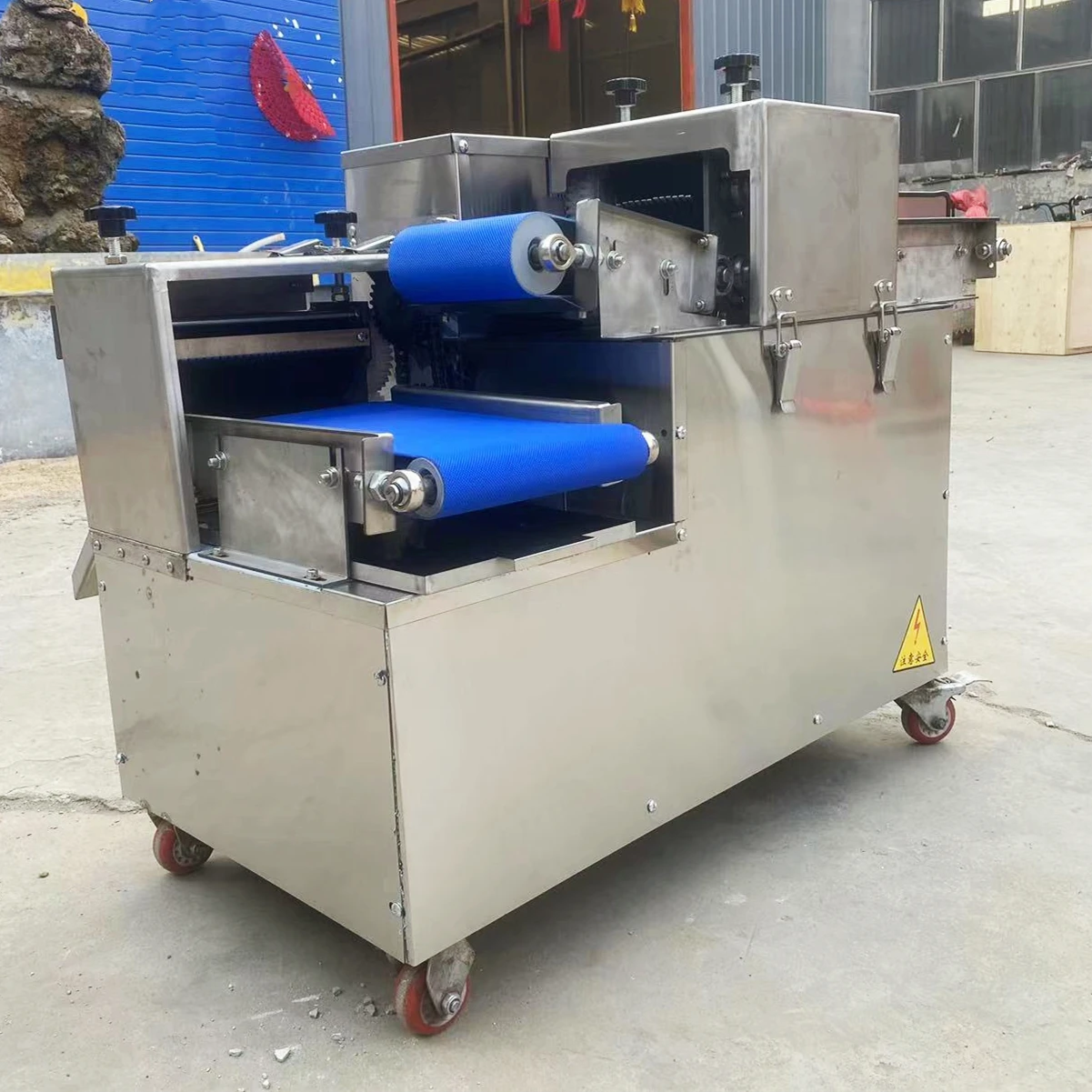 Industrial Butchery Pork Beef Mutton Meat Slicer Chicken Cube Cutting Strips Cutter Machine