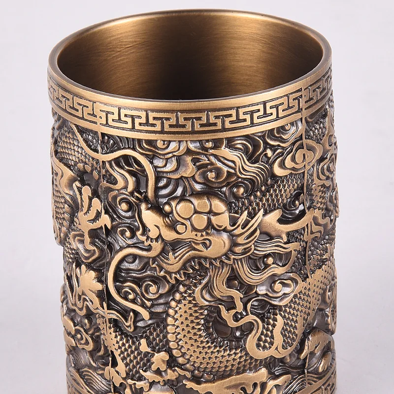 
Home decoration office placed to send people a gift creative fashion hand-colored copper 