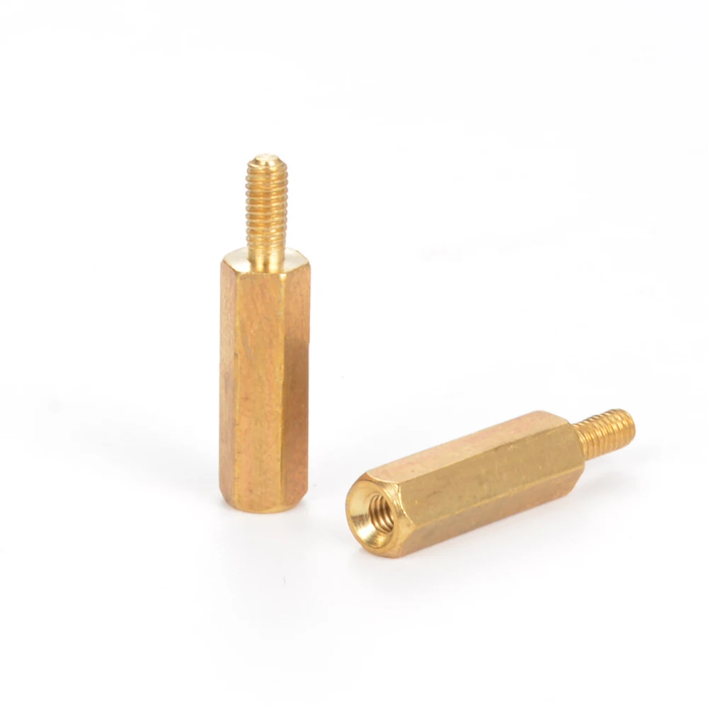 High Quality M2.5 M3 M4 M6 Copper Brass Hex Threaded PCB Male Female Screw Standoff Spacer