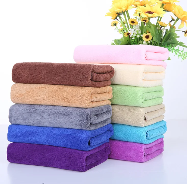 Wholesale beauty salon special baotou towel thickened soft absorbent towel hotel bath custom LOGO