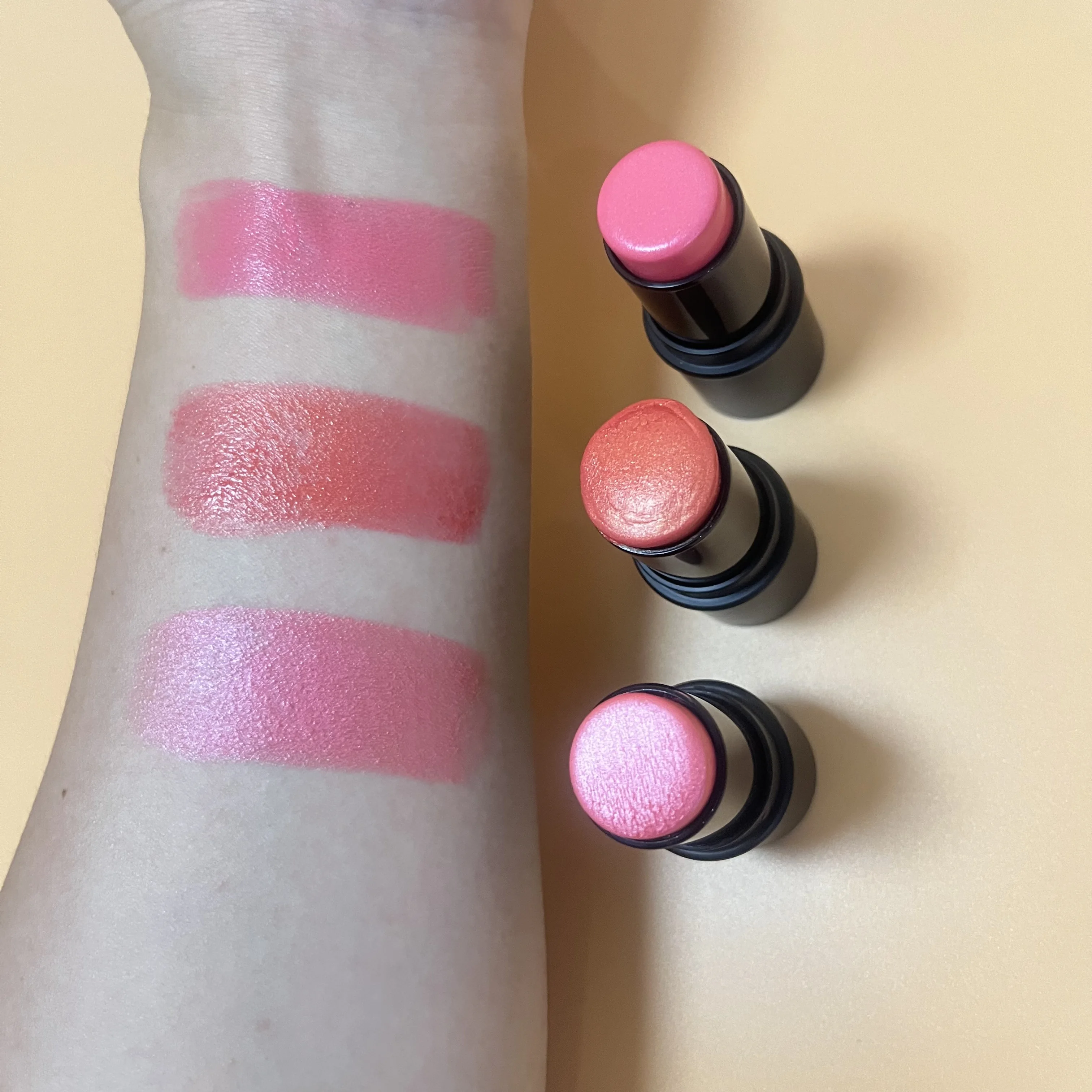 Custom logo cheek eye lips vegan cream makeup blush stick private label