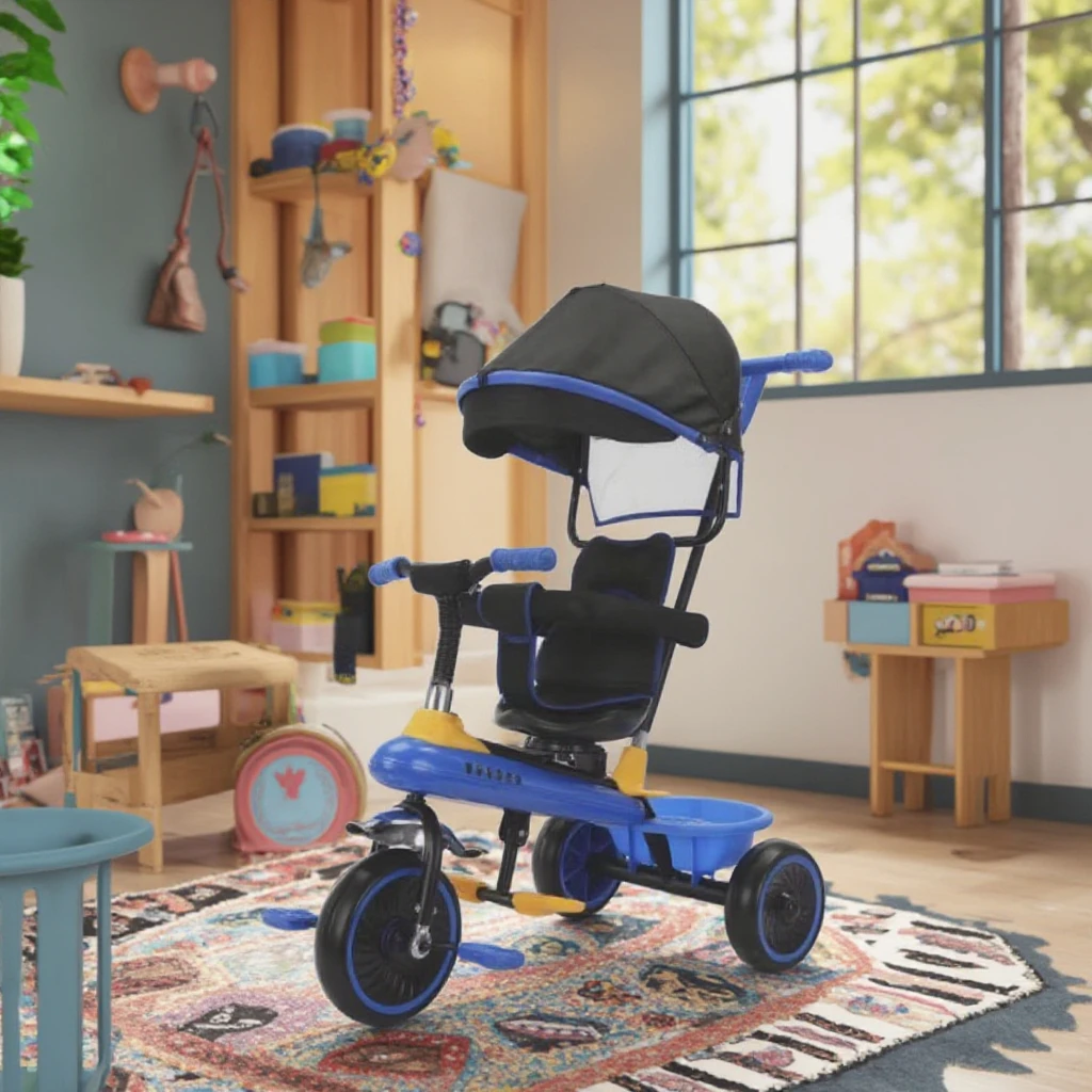 2024 wholesale sale twin child tricycle 2-8 year old Multifunctional and lightweight with pedals widen wheelbase baby tricycle