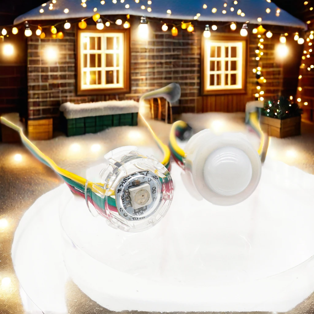 DC5V 20mm Multi-Color LED Pixel Lights IP67 Rating Christmas Decorations Wire Point Lights