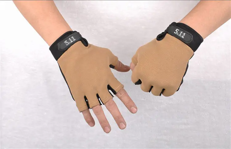 Перчатки мужские теплые дышащие, тонкие спортивные митенки на полпальца, всесезонные