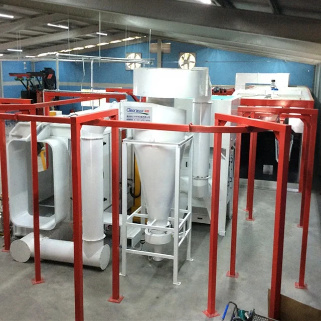 Metal coating machinery cookware coating machinery line automatic paint spraying line aluminum powder coating line