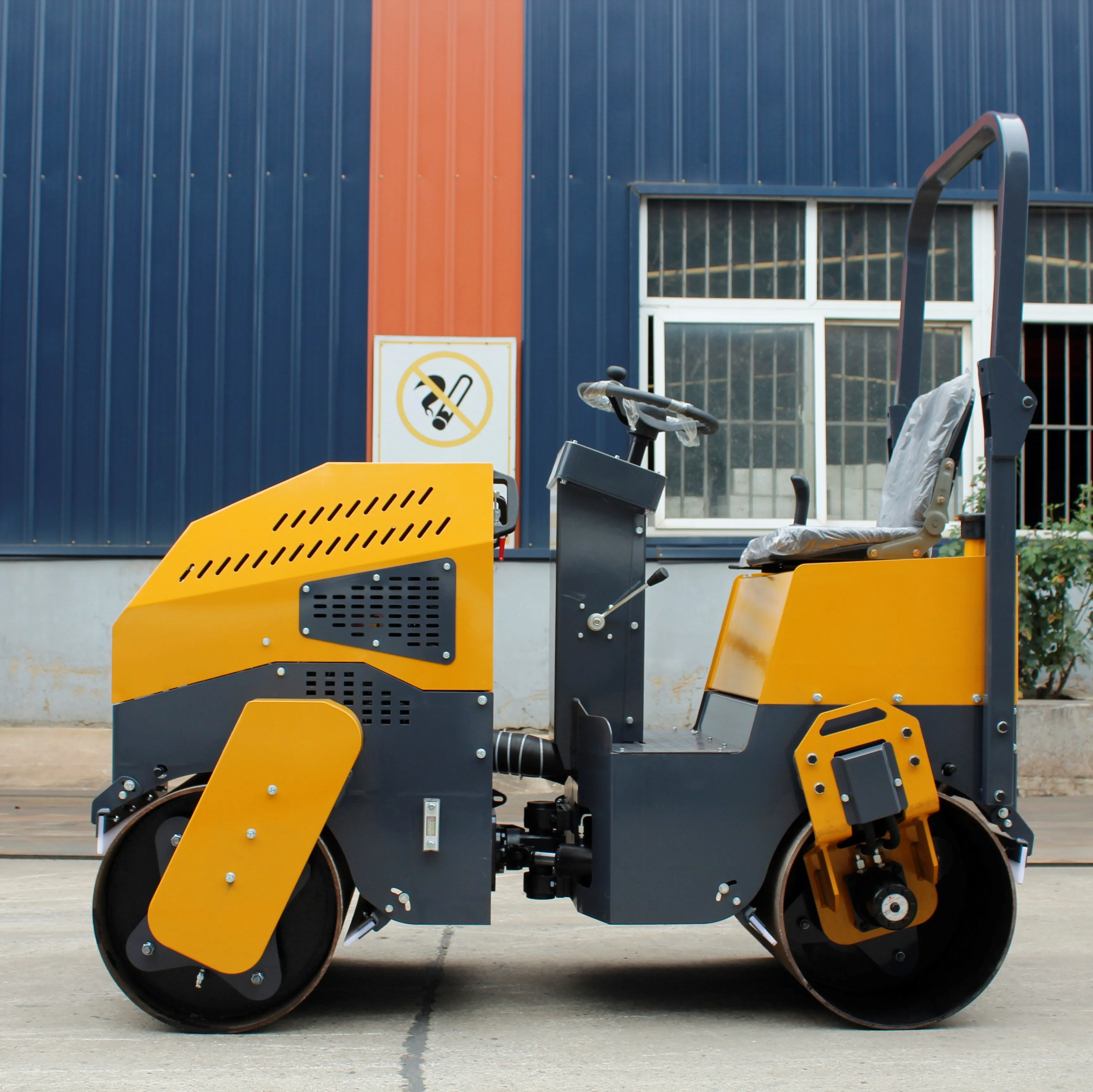 1 ton 2 ton 3 ton single drum vibratory compactor gravel double drum roller compactor asphalt ride on mini ground road roller