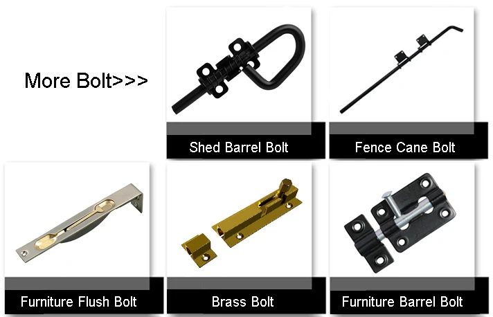 Galvanized Sliding Bolt Lock Heavy Duty Stainless Steel Door Tower Barrel Bolt