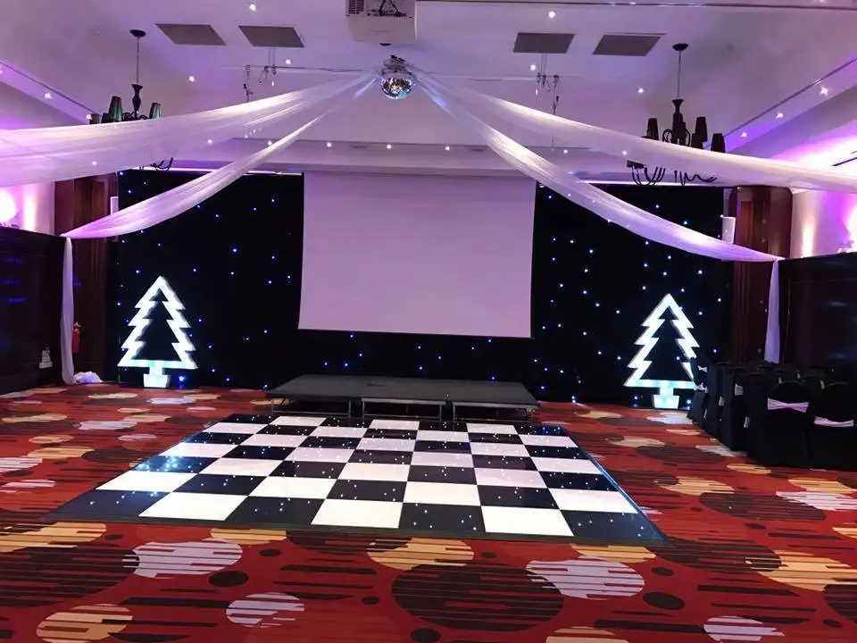 Led Wooden Dance Floor for Event Dancing LED Tile Wedding Hotel Party Light Disco