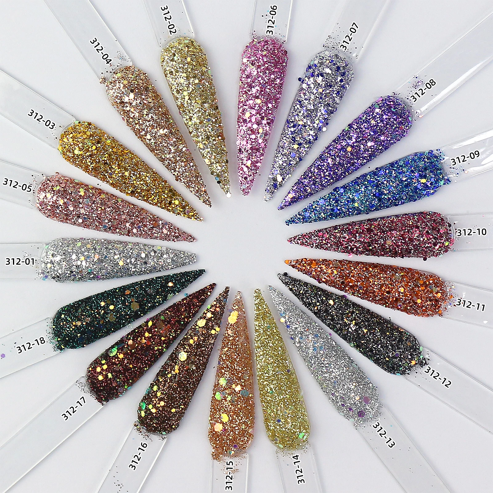 BIN New Super Shiny Uv Gel Nail Glitter Powder Manicure Diy Laser Holographic Nail Art Sequins Beauty Salon Nail Decoration