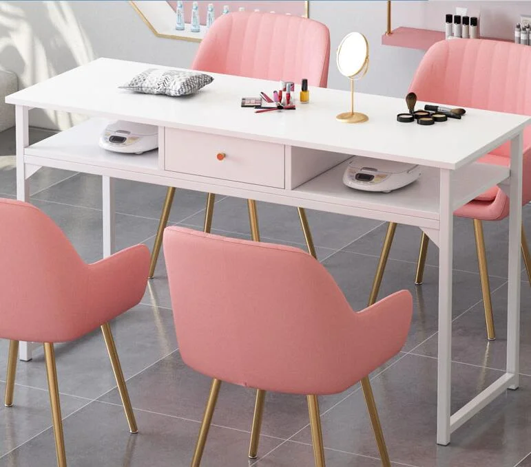 Factory price custom private table press on nails packaging box salon products manicure tools furniture set