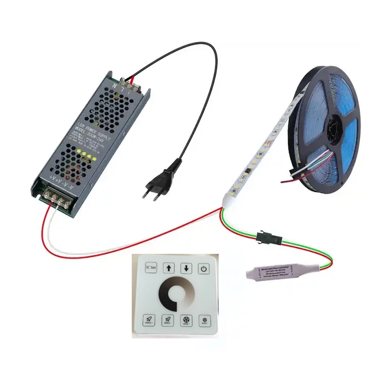 10 м 20 DC24V WS2811 Светодиодная лента 120 светодиодов/м с контроллером сенсорной панели