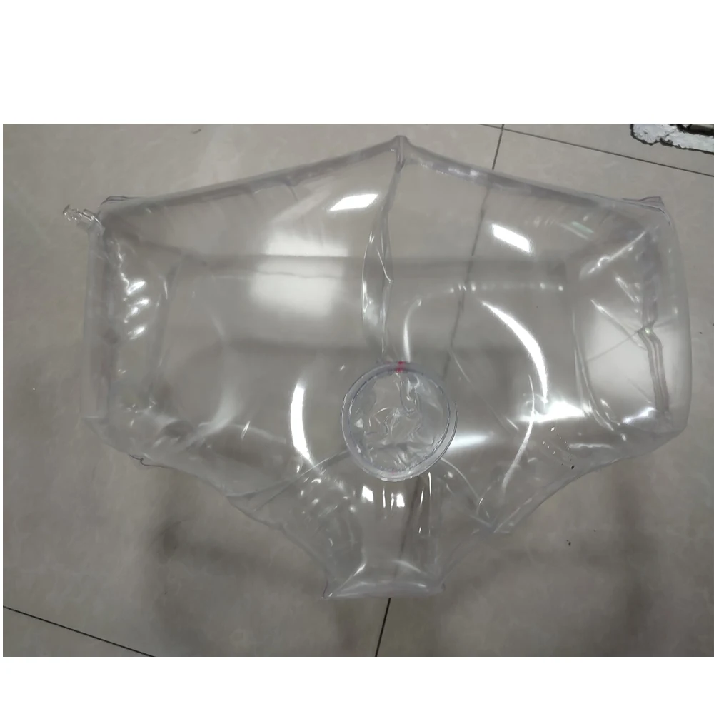Customized High quality PVC inflatable adult transparent shorts with SPH for man