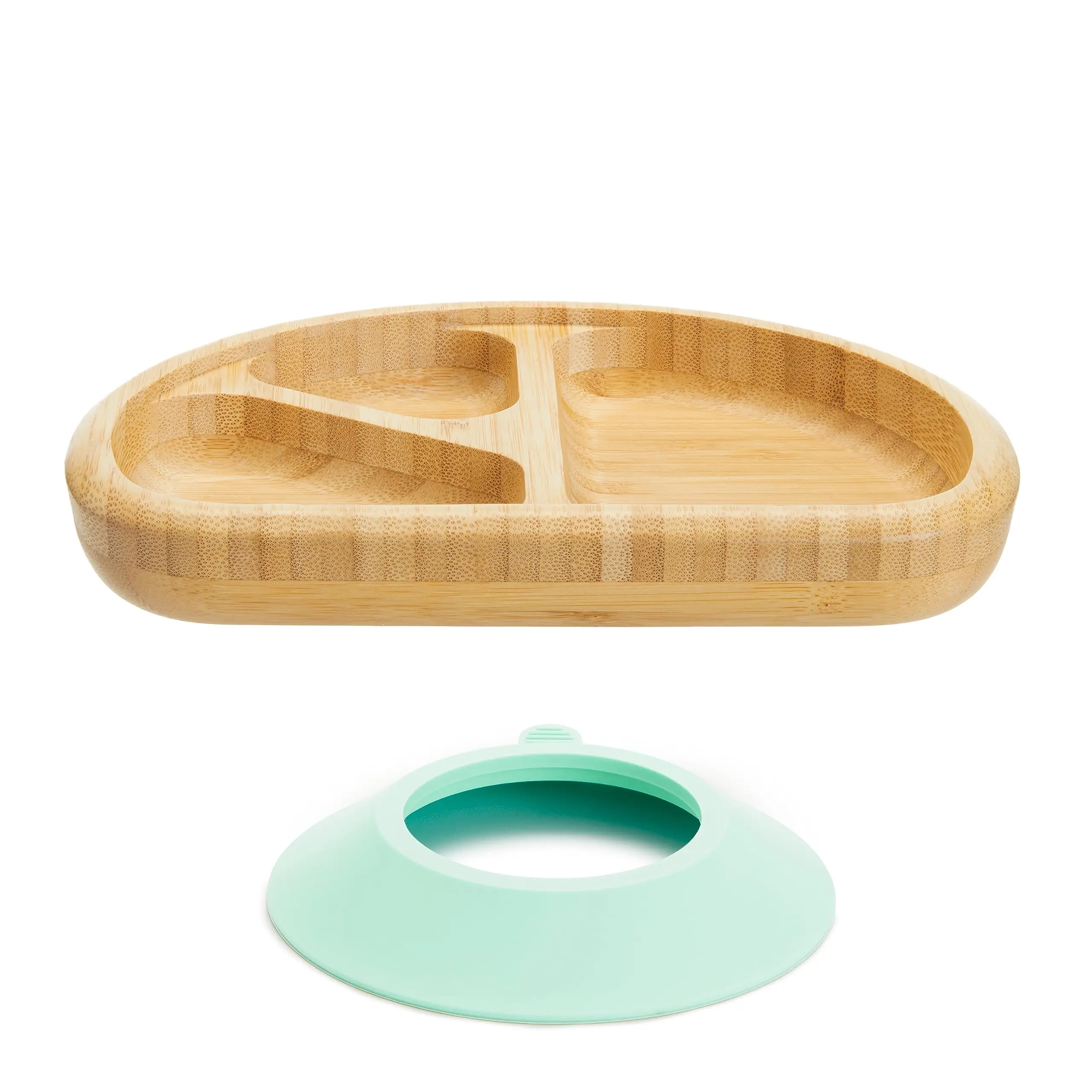 Bamboo Dinnerware Breakfast Tray Eco-Friendly  Flatware For Babies And Toddlers Wooden Tray Toddler Plates Bamboo Tray Platters