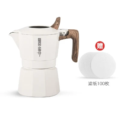 Высококачественный двухклапанный чайник для Мока Итальянский эспрессо домашнее оборудование приготовления кофе на открытом воздухе Кофеварка из нержавеющей стали