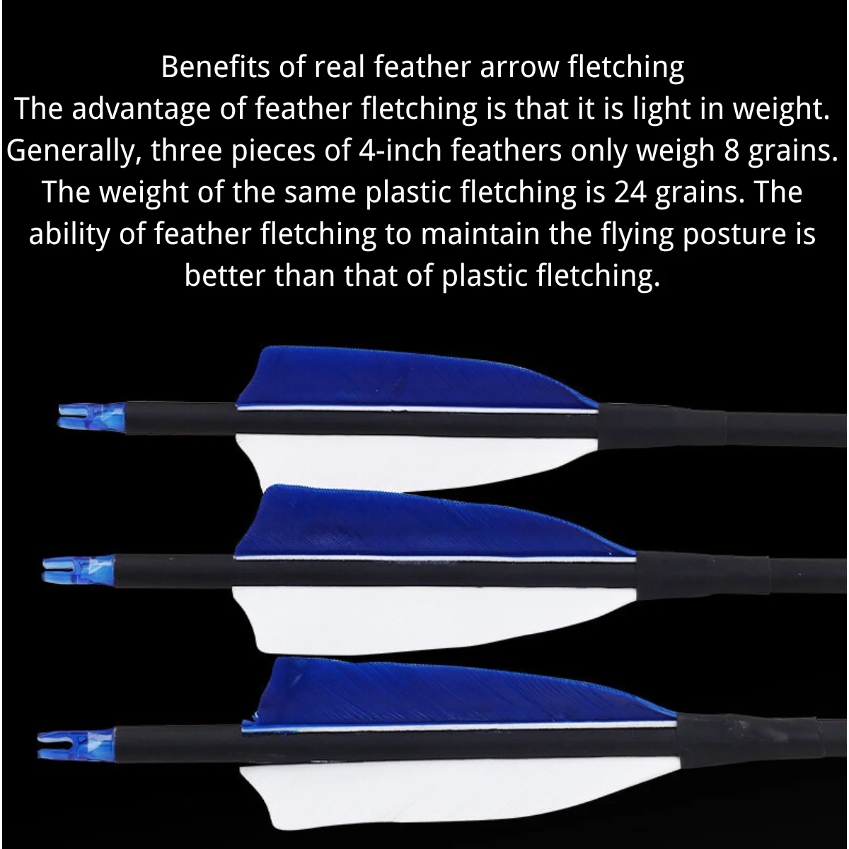 7.8mm Real Feather Hybrid Carbon Arrow Replaceable Arrow Straight Pull Recurve Bow Accessory