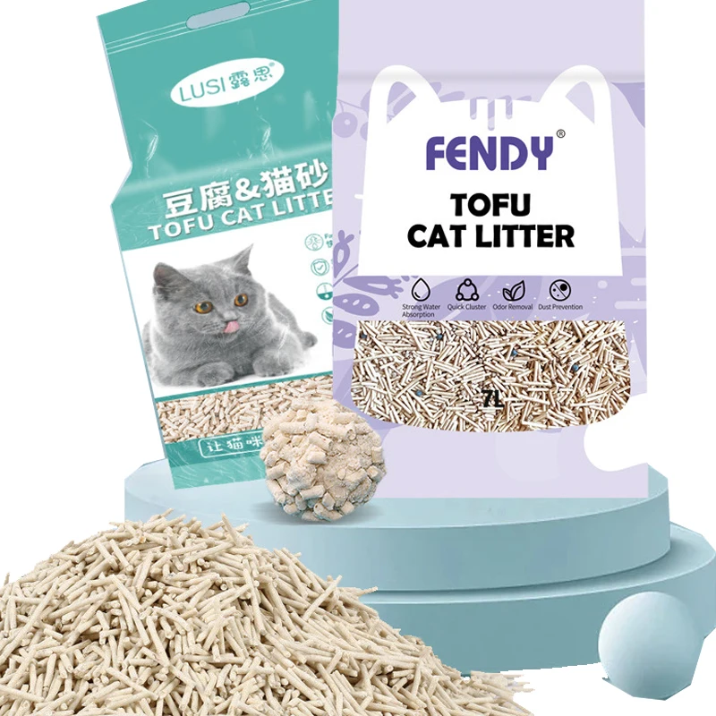 6 л экологически чистый быстро раскалываемый Бактериостаз дезодорирующий запах натуральный тофу кошачий наполнитель для домашних животных