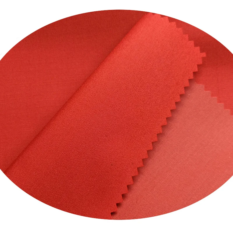 Excellent Quality Racing Jackets Fabric Polyester Staple Fiber Imitation Memory Fabric Polyurethane Coated