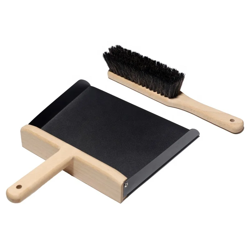 New Style High Quality Household Daily Products Family Wooden Sweeping Broom And Dustpan Cleaning Brush