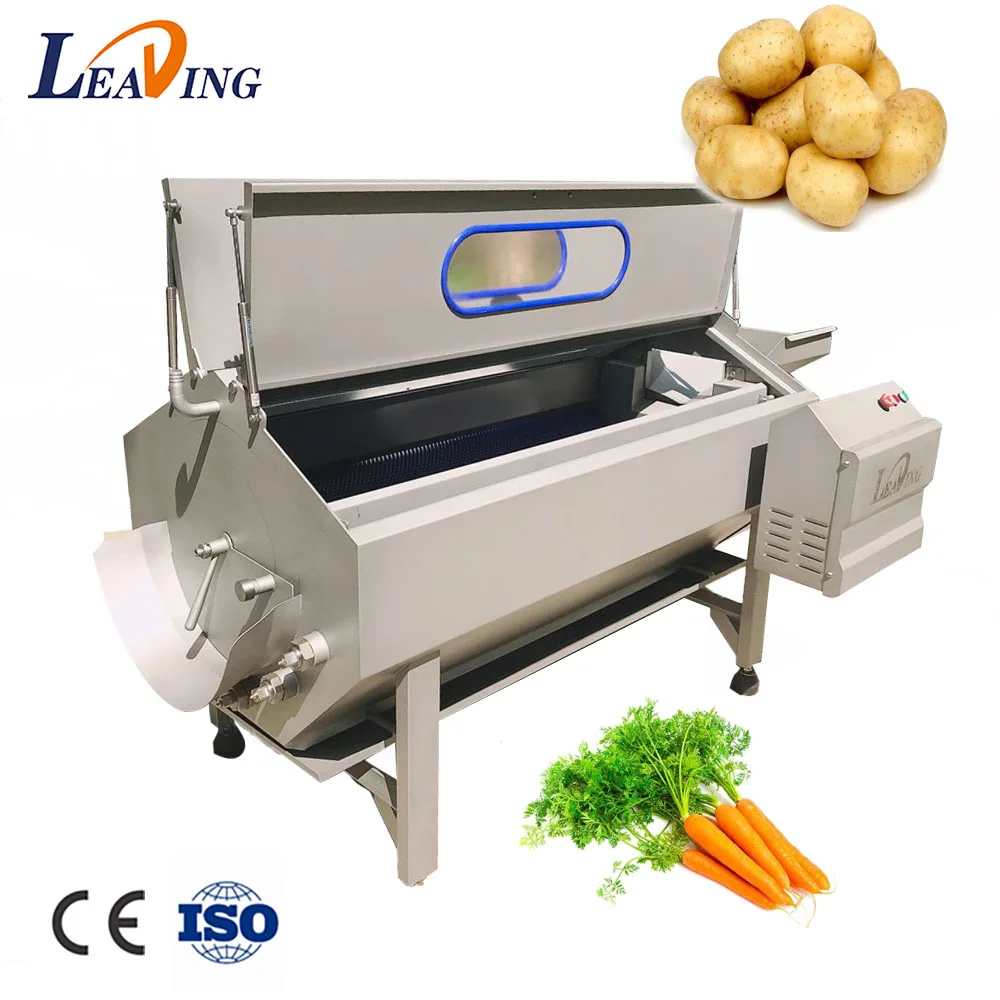 Industrial potato peeler machine price brush peeling machinery vegetables
