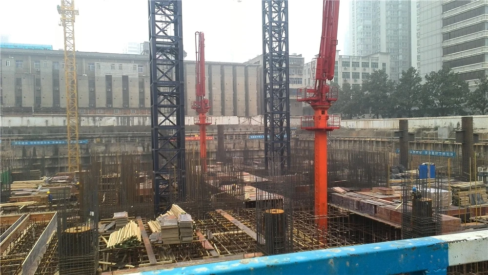 hydraulic type used for stationary pump ce concrete placing boom 18m 22m 28m and 32m for rental