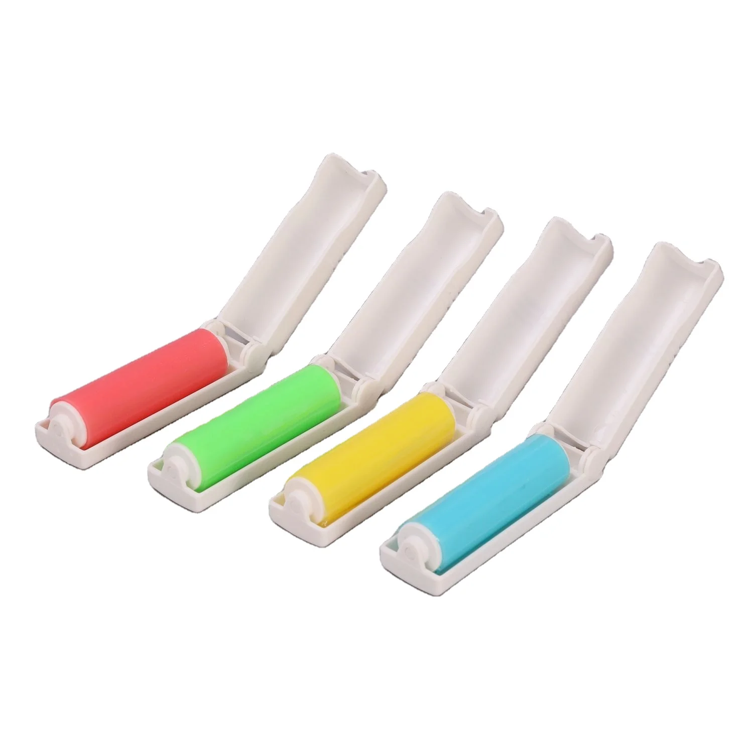 Portable adhesive lint remover roller manual reusable dust cleaning roller pcb silicone rubber washable sticky roller
