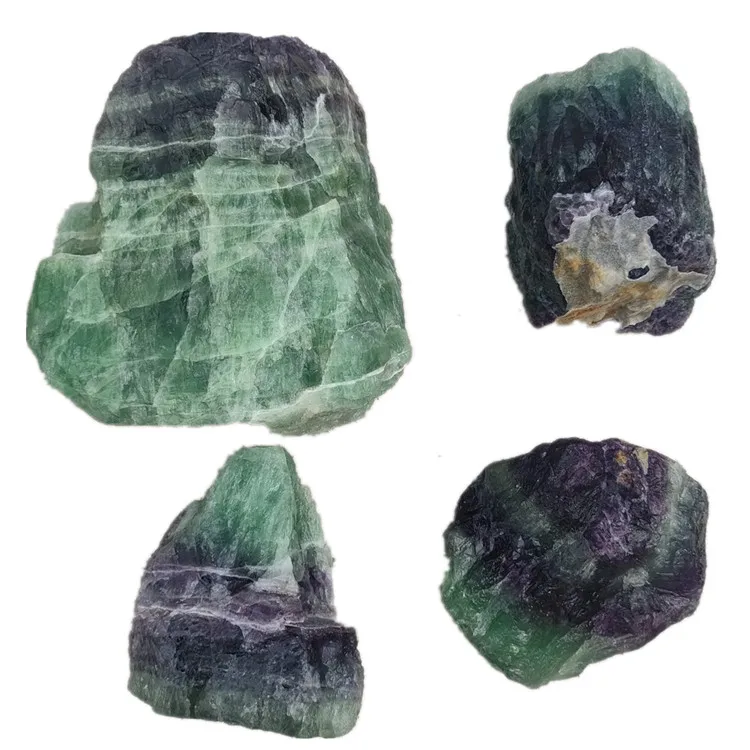 Wholesale decorative large size purple blue fluorite quartz crystal Original Specimen gravel for home decoration