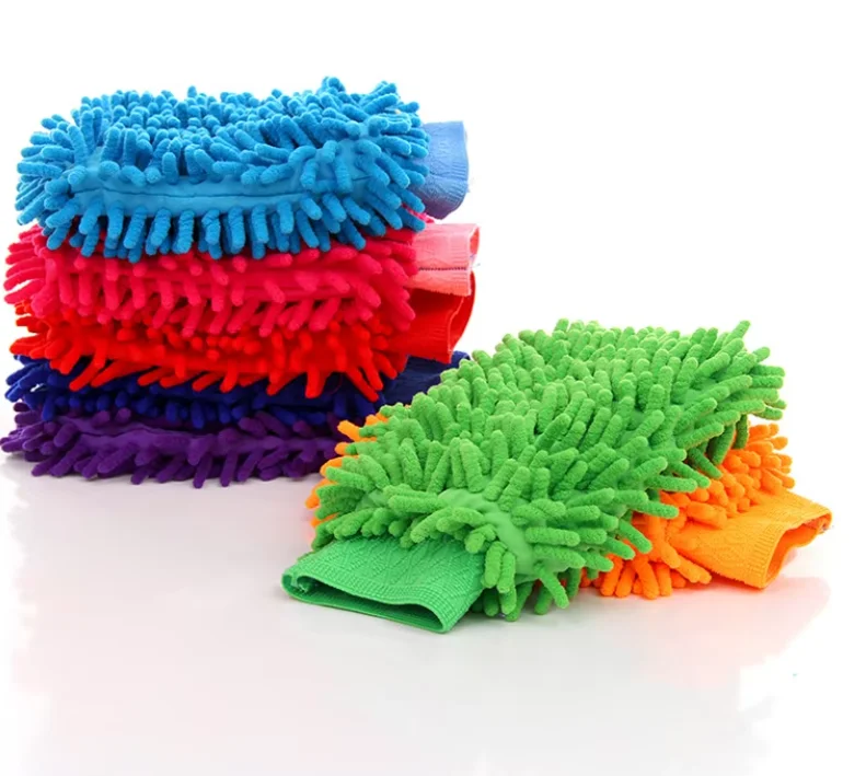 New coming chenille wash mitt glove Super Car Wash Glove Car Hand Soft Towel Microfiber Chenille Car Cleaning Mitt
