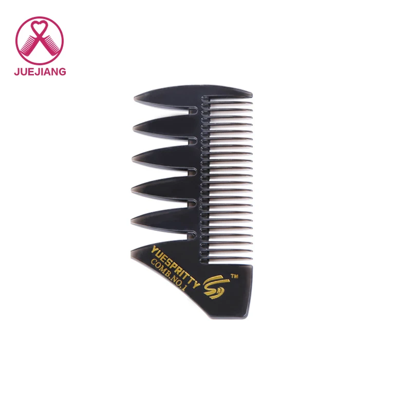 Free Sample Wholesale  Comb For Salon Barber Plastic Large Oil Hair Afro Pick Comb Men Styling Texture Retro Comb
