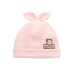 Spring And Winter Fashion Double Bow Baby Caps Warm Baby Beanie Hat For Newborn 0-6 Months