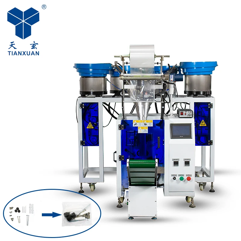 Aluminum Screws Joint Ring Backup Ring Spring Washer Lock Washer Counting and Full Automatic Packing Machine Guangdong 300