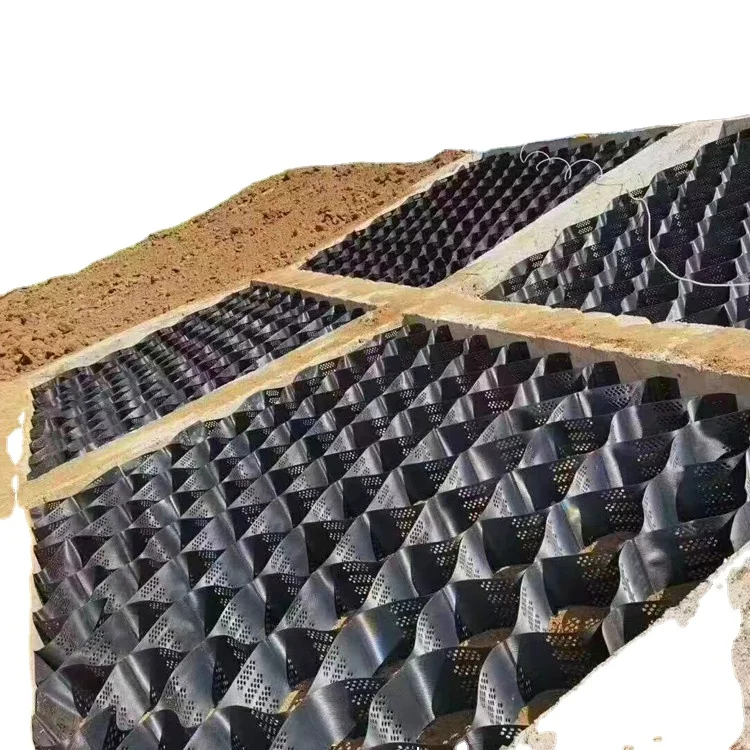 slope protection and road basement plastic geocell hdpe geocell gravel grid geocells