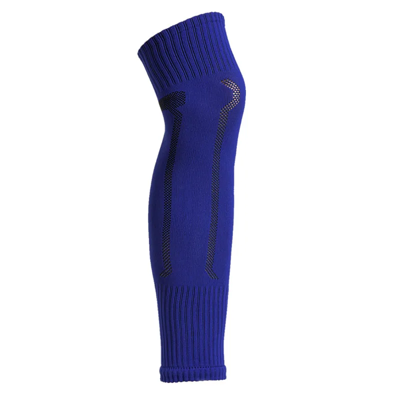 Adults Leg Sleeve Rugby Shin Guard Sock Compression Mid Football Calf Sleeve Socks With Breathable Mesh