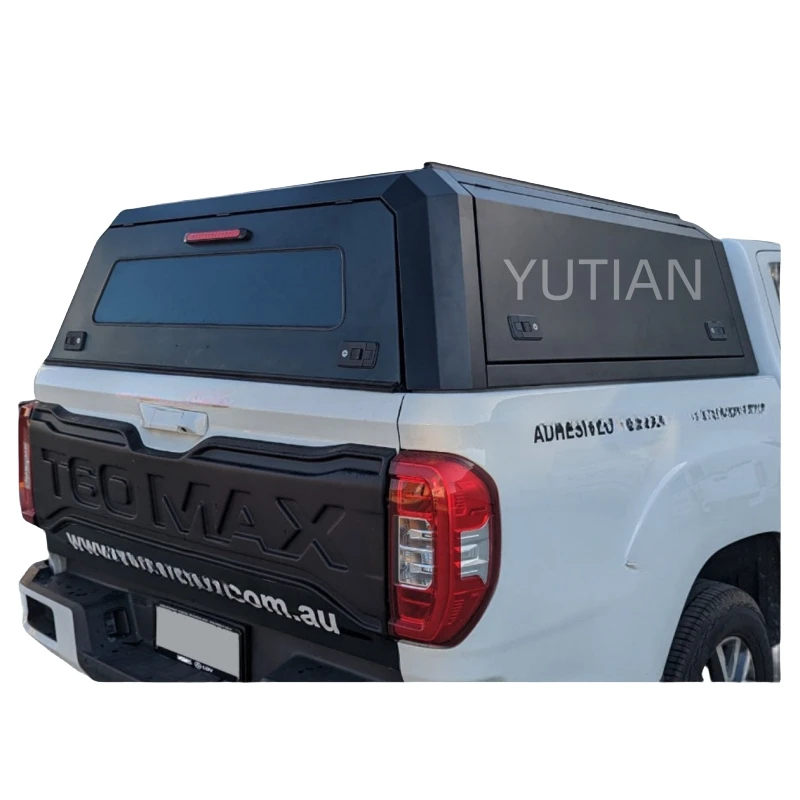 TRUCK CANOPY  For LDV T60 MAX (Luxe, Pro) DC 2019-2023 BLACK TITAN HYBRID CANOPY  Truck topper waterproof Anti theft Hardtop
