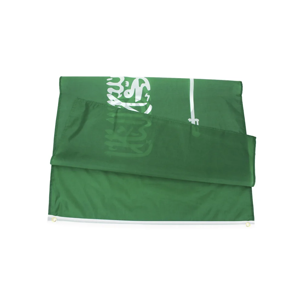2022 Qatar World Cup best selling 100% polyester 3x5ft custome size Saudi Arabia flag national flags for football soccer ball fa