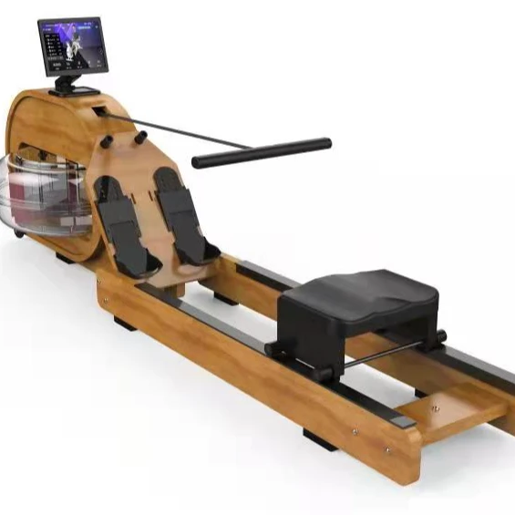 Folding Wooden New Water Rowing Machine Can Be Folded