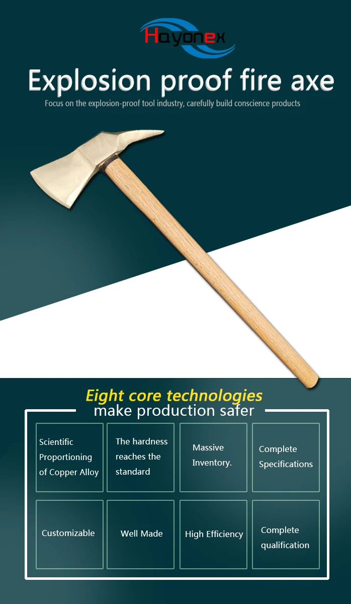 New best selling non-sparking tools  explosion proof fire axes high quality manual tools other hand tools