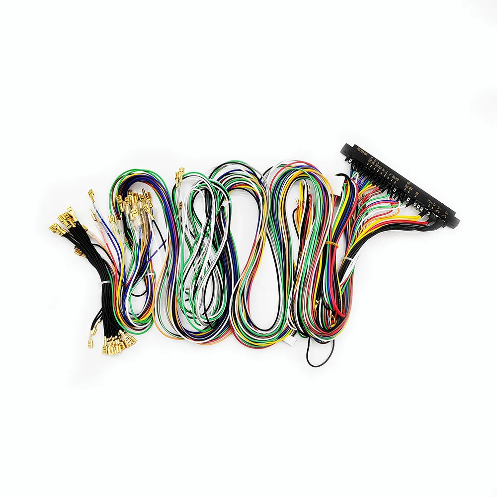 Arcade game machine accessory jamma wire harness 28pin PCB connector wiring harness with 6 button wires