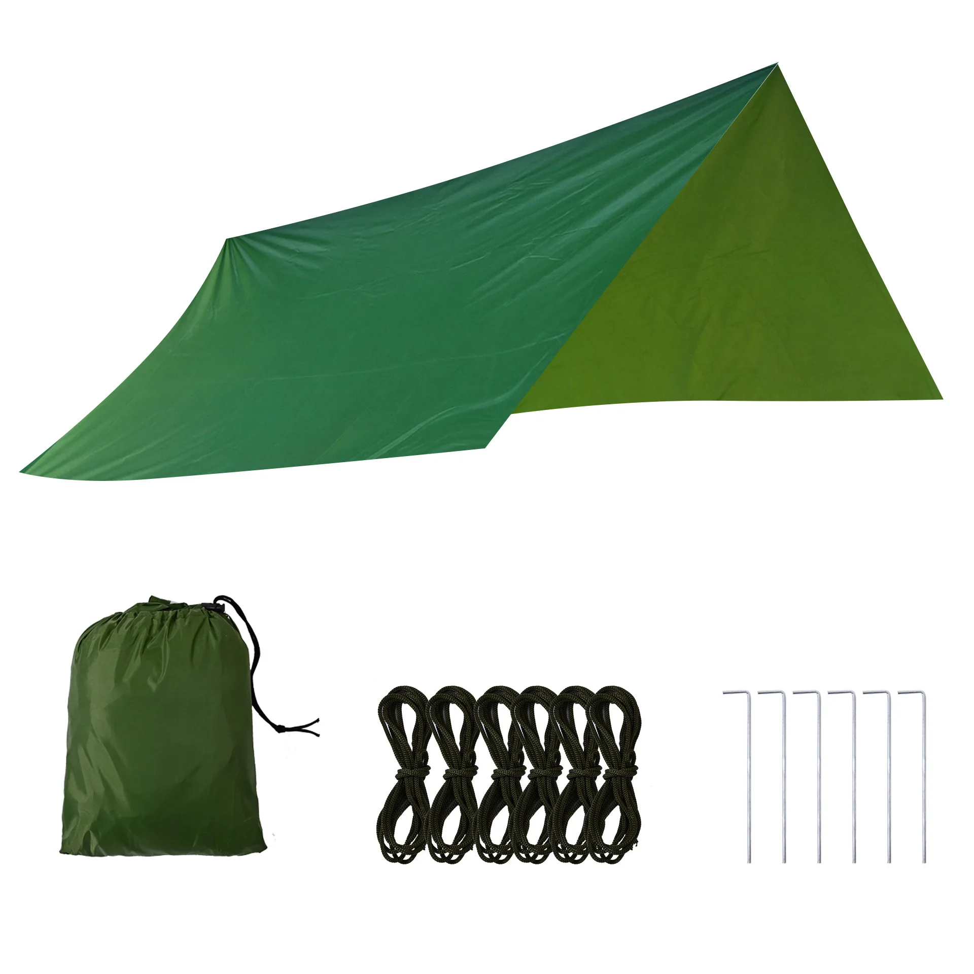 Survival Gear Ultralight Waterproof Beach Shade Shelter Outdoor Camping Polyester Foldable Rain Fly Sun Shade Shelter