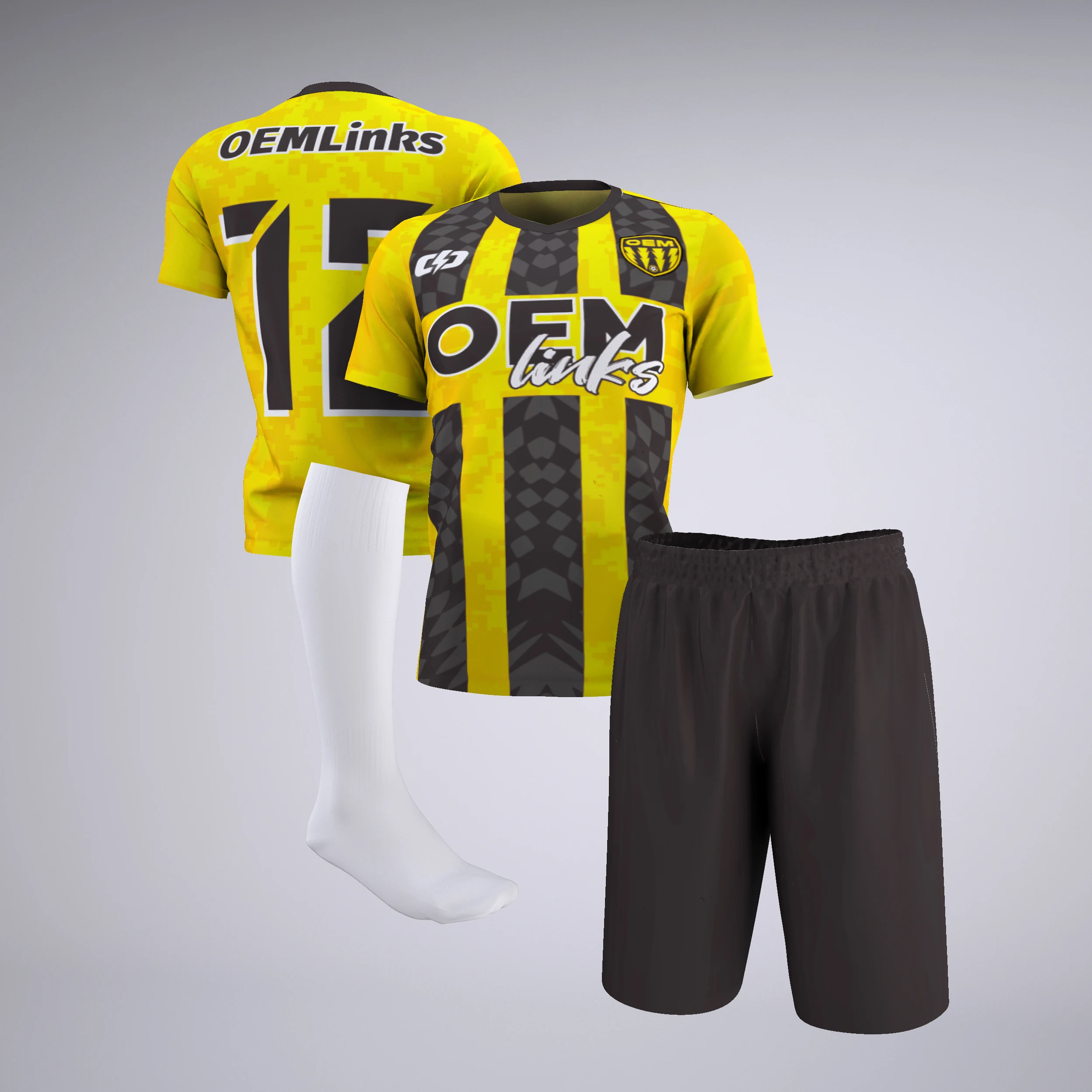OEM custom soccer wear set football uniform t shirt full team Kit high quality sublimation soccer jersey soccer clothing