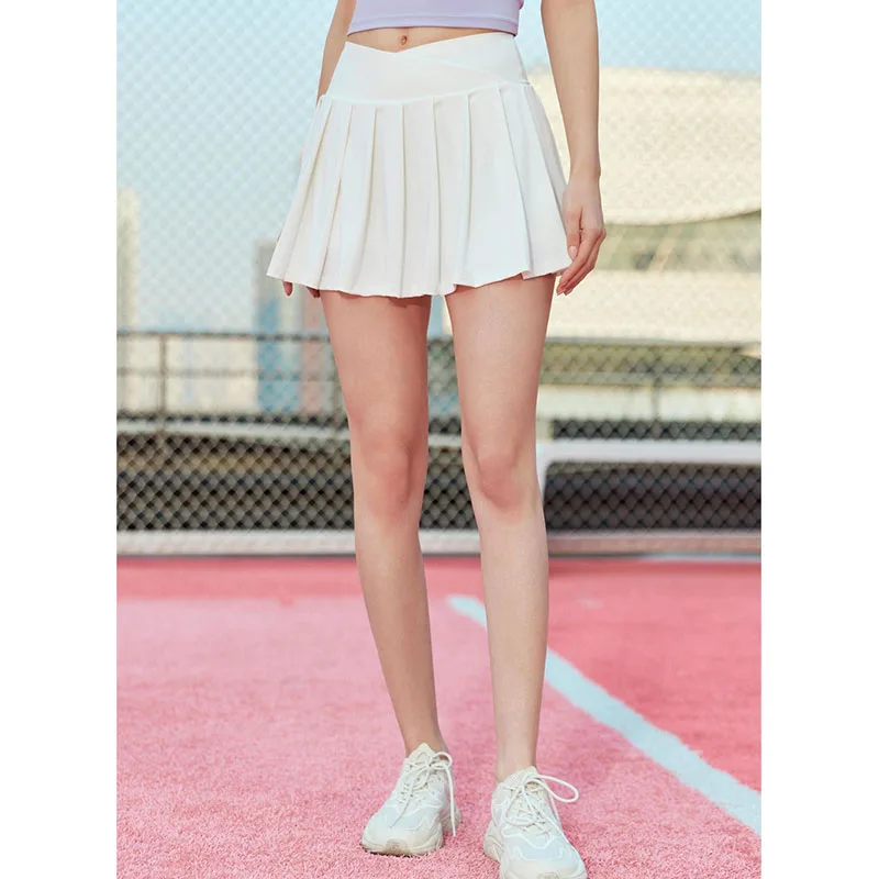 hot selling 220 gsm sport short dress breathable nylon polyester pleated skirts outfit fitness skirt women tennis wear