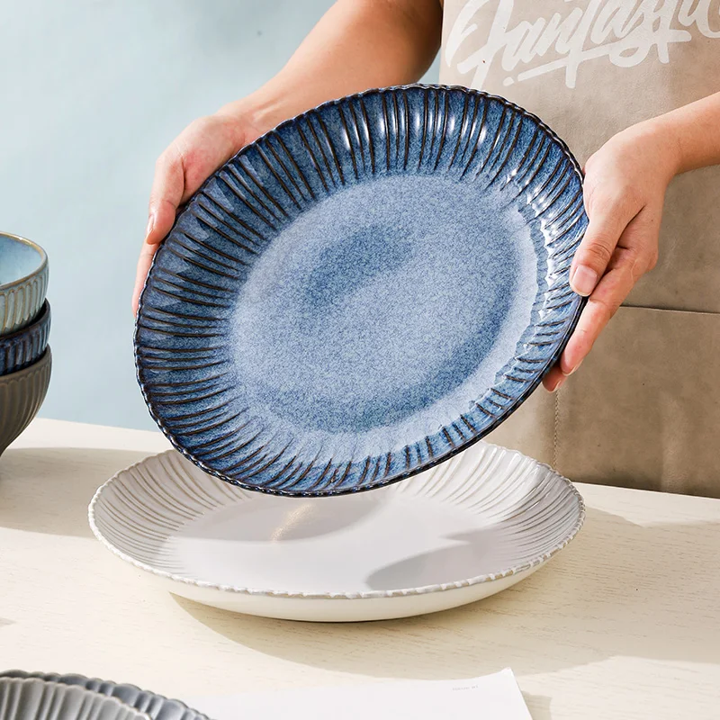 Hot selling tableware dinner plate and bowl custom color home kitchenware ceramic dinnerware sets