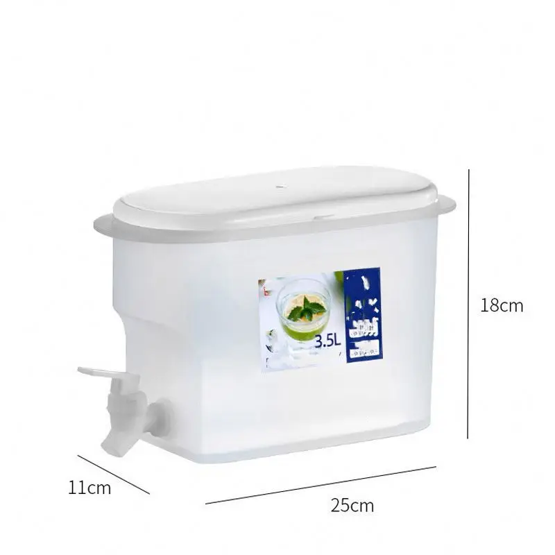 Plastic Drink Beverage Dispenser Juice Lemon Dispenser For Party Milk Water Dispenser For Fridge