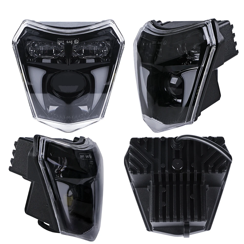 High/low Beam Motocross Enduro Dual Sport Dirt Bike Motorcycle Led Headlight Headlamp For For Ktm Exc Xcf Sx Sxf Xc Xcf Smr