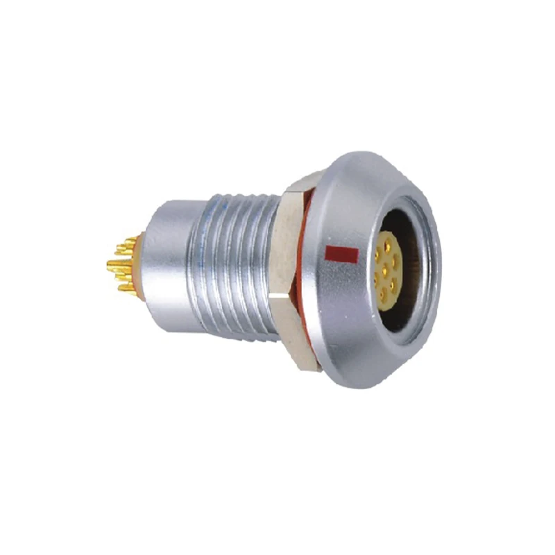 HGG 00B Series Waterproof or Vacuum tight IP50 Female Fixed Socket 2P 3P 4P 5P MGG. Push Pull Connectors