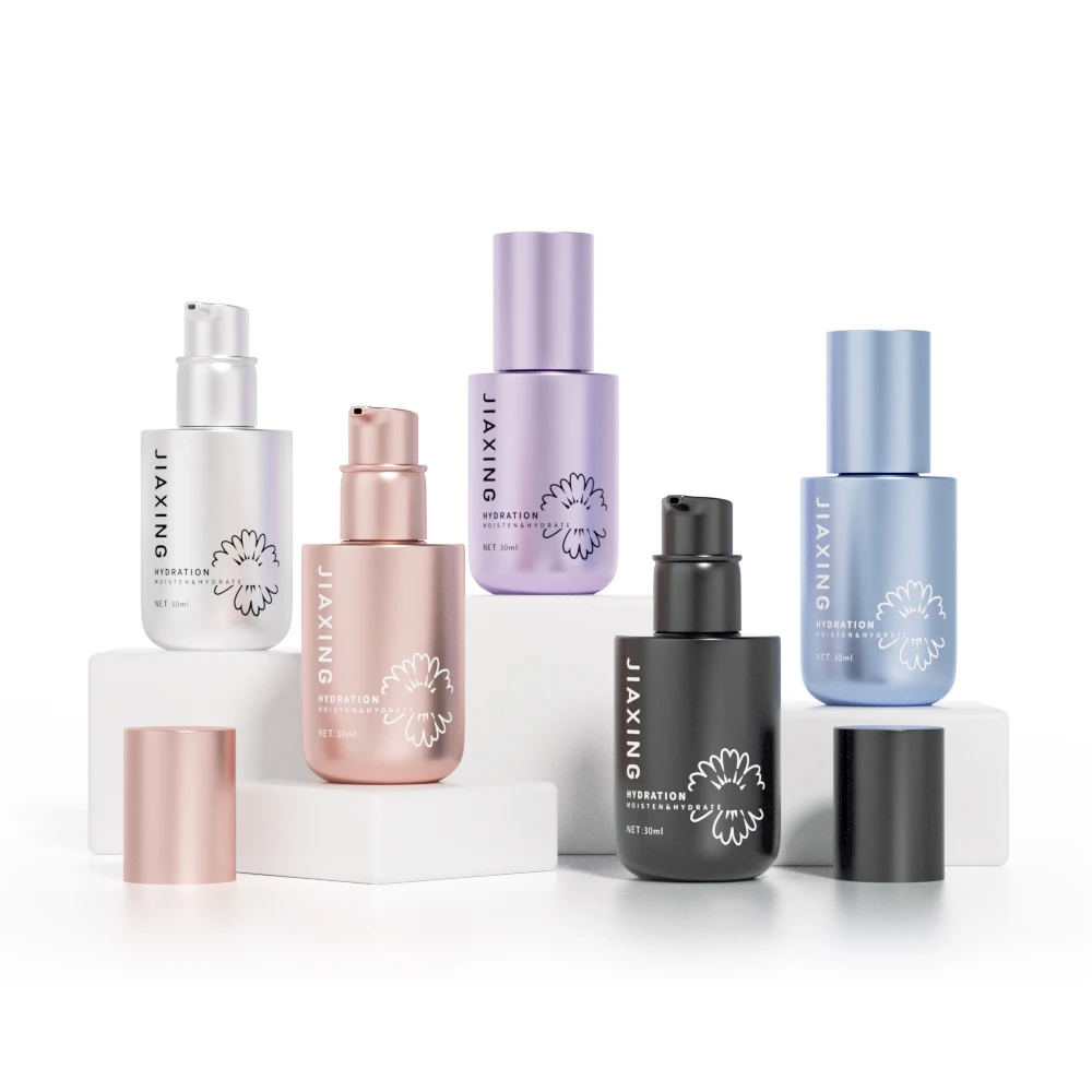 Electroplated rose gold Chinese style 30 ml lotion bottle bottles for serum perfume beard oils